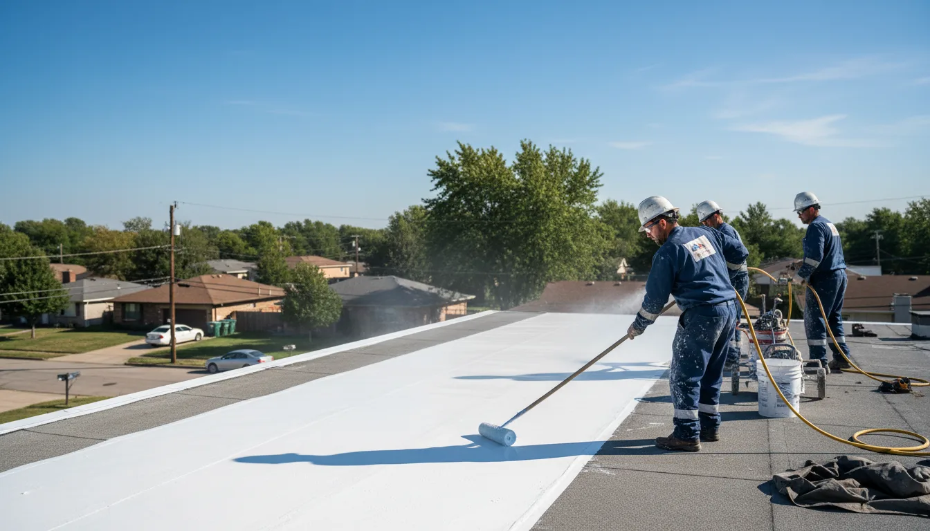 Commercial roof coating in Britt, MN near me